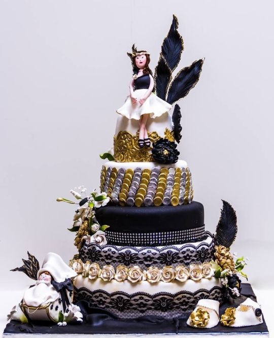 Great Gatsby Baby Shower Cake