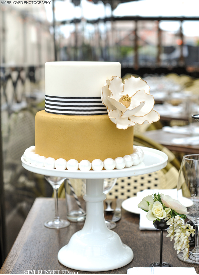 Great Gatsby Inspired Wedding Cake