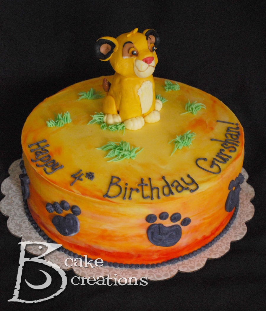 Guard Lion King Birthday Cake