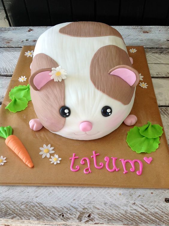 Guinea Pig Birthday Cake