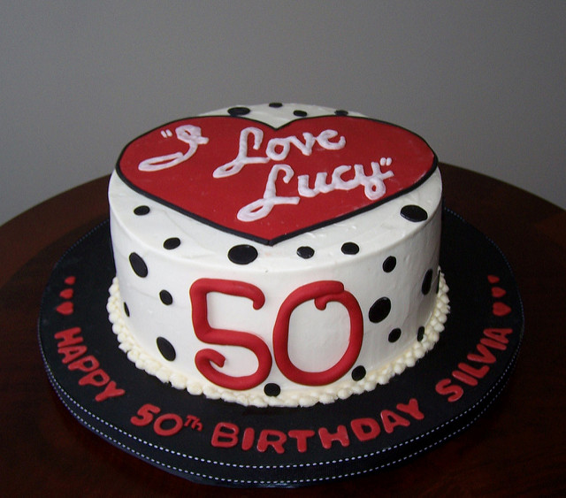 I Love Lucy Birthday Cake