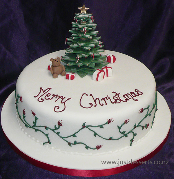 Iced Fruit Cake Christmas