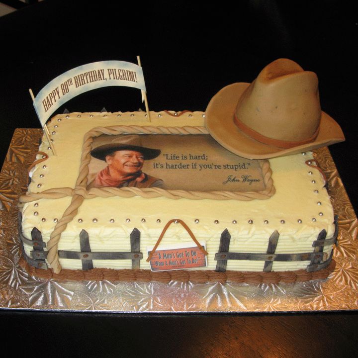 John Wayne Birthday Cake