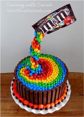 Kit Kat Rainbow Cake