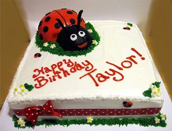 Ladybug Birthday Cake