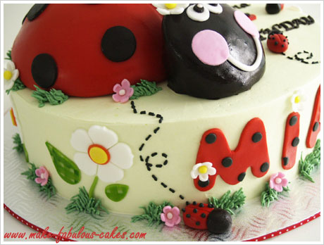 Ladybug Birthday Cake