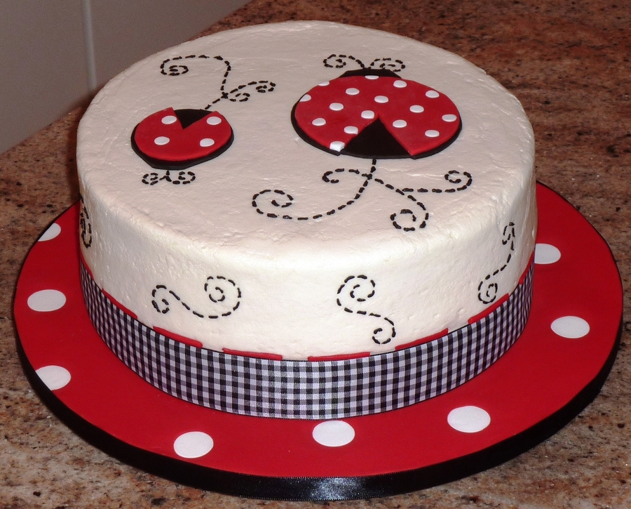 Ladybug Birthday Cake