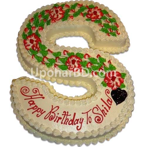 Letters Shape Birthday Cakes