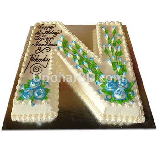 Letters Shape Birthday Cakes