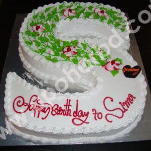 Letters Shape Cake Designs