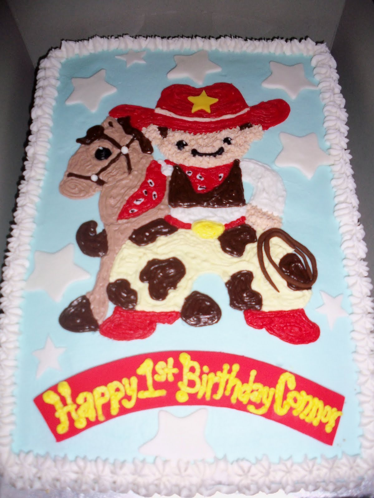 Little Cowboy Birthday Cake