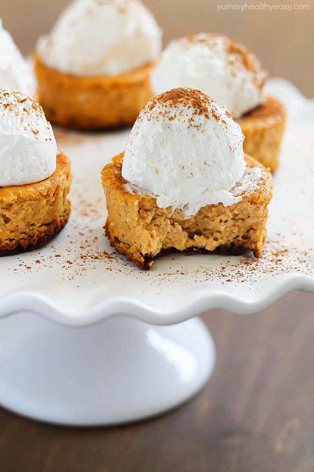 Mini Pumpkin Cheesecakes Desserts Recipe