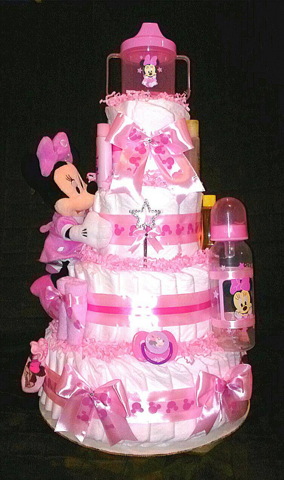 Minnie Mouse Diaper Cake