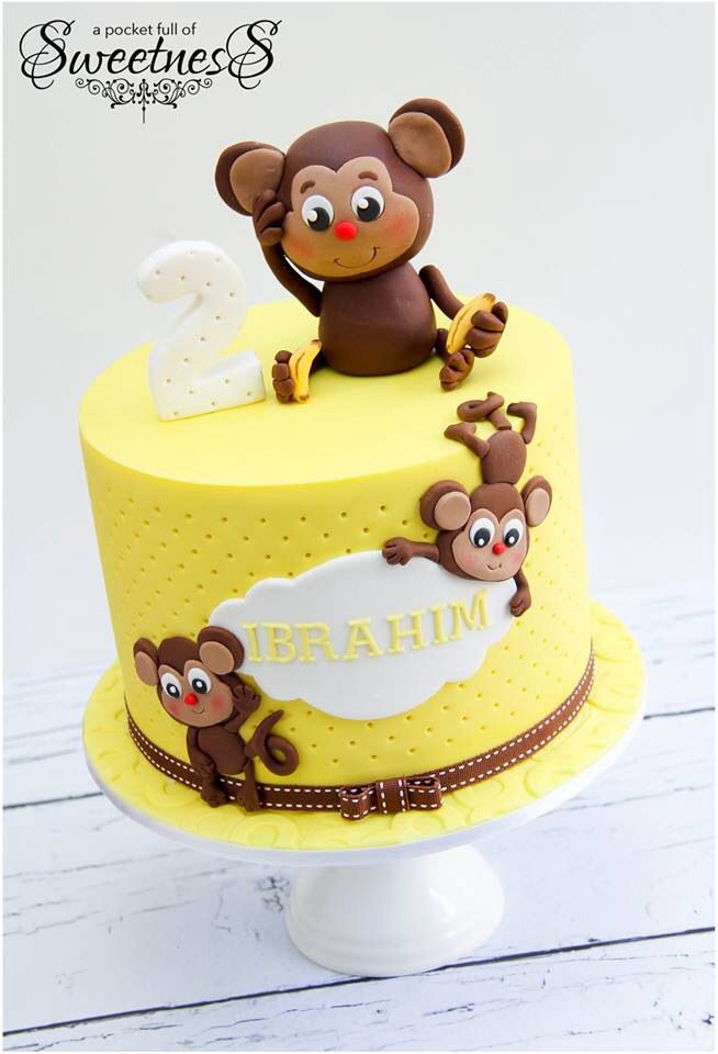 Monkey Birthday Cake