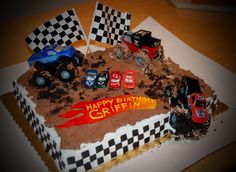 Monster Truck Birthday Cake