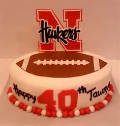 Nebraska Football Birthday Cake