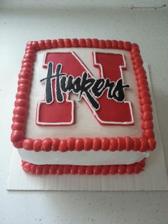 Nebraska Huskers Birthday Cake