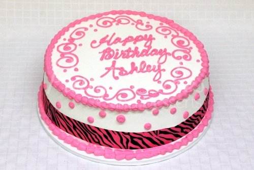 Pink Round Birthday Cake