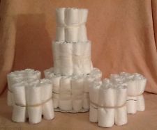 Plain White Diaper Cake