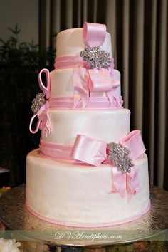 Princess Bling Wedding Cakes Pink