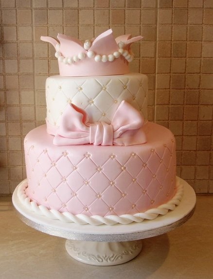 Princess Crown Baby Shower Cake