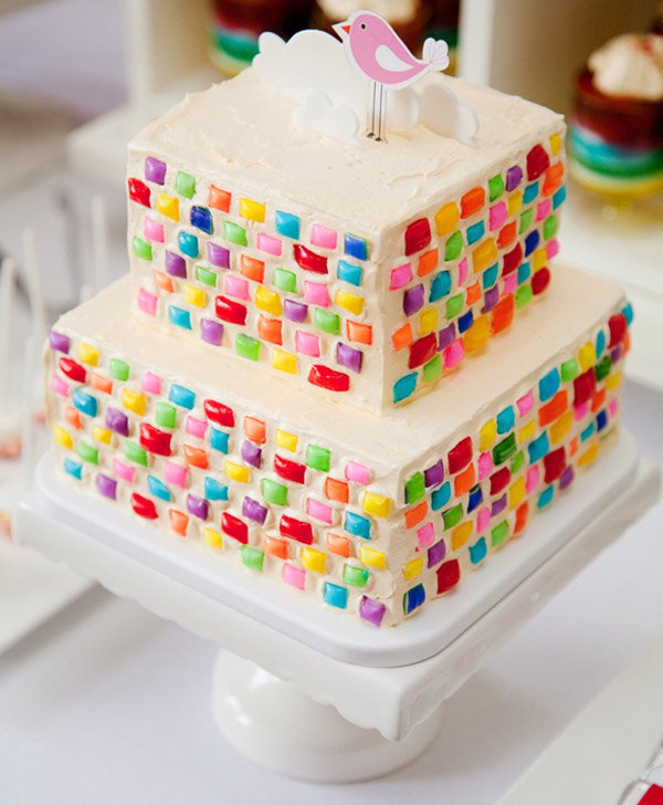 Rainbow Birthday Party Cake