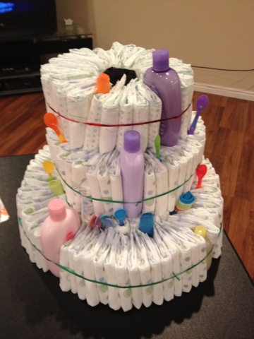 Redneck Diaper Cake