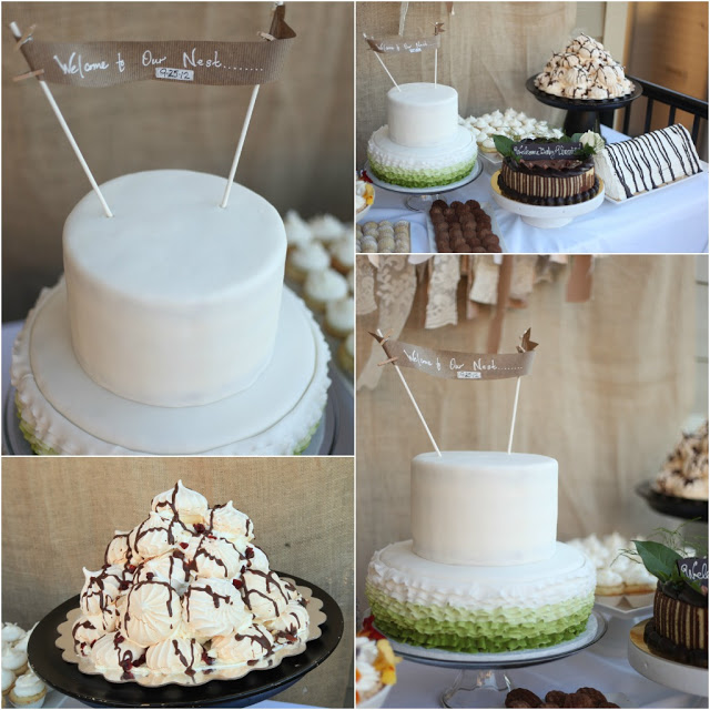 Rustic Baby Boy Shower Cakes