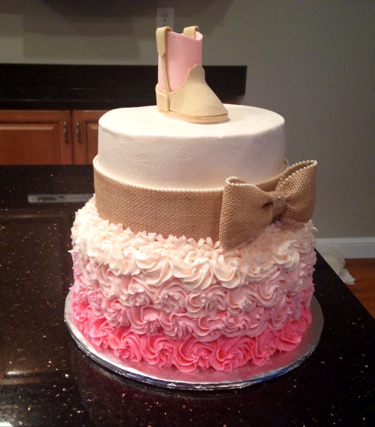 13 Photos of Rustic Baby Shower Cakes