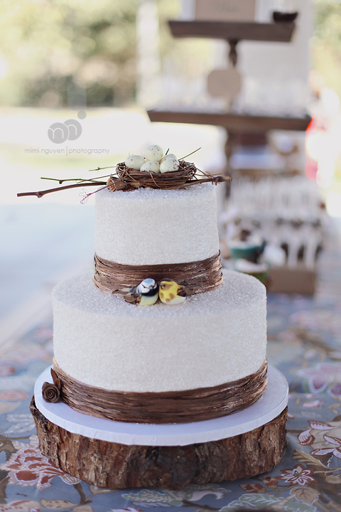 Rustic Woodland Baby Shower Cake