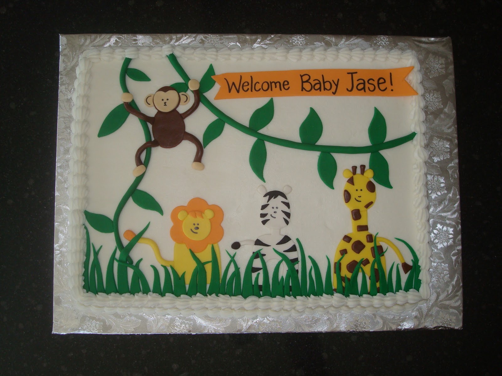 Safari Baby Shower Sheet Cakes