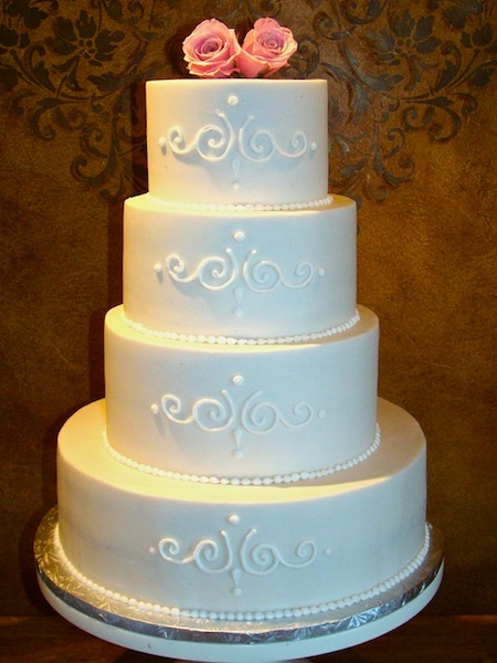 Smooth Buttercream Wedding Cake