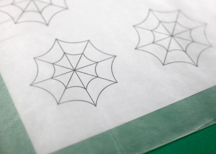 Spider Web Cake Template