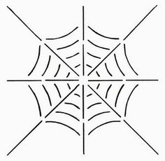 Spider Web Quilting Stencil