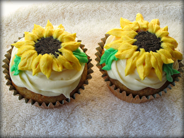 Sunflower Bridal Shower Cupcakes