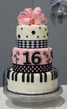 11 Photos of Music Themed Sweet 16 Cakes