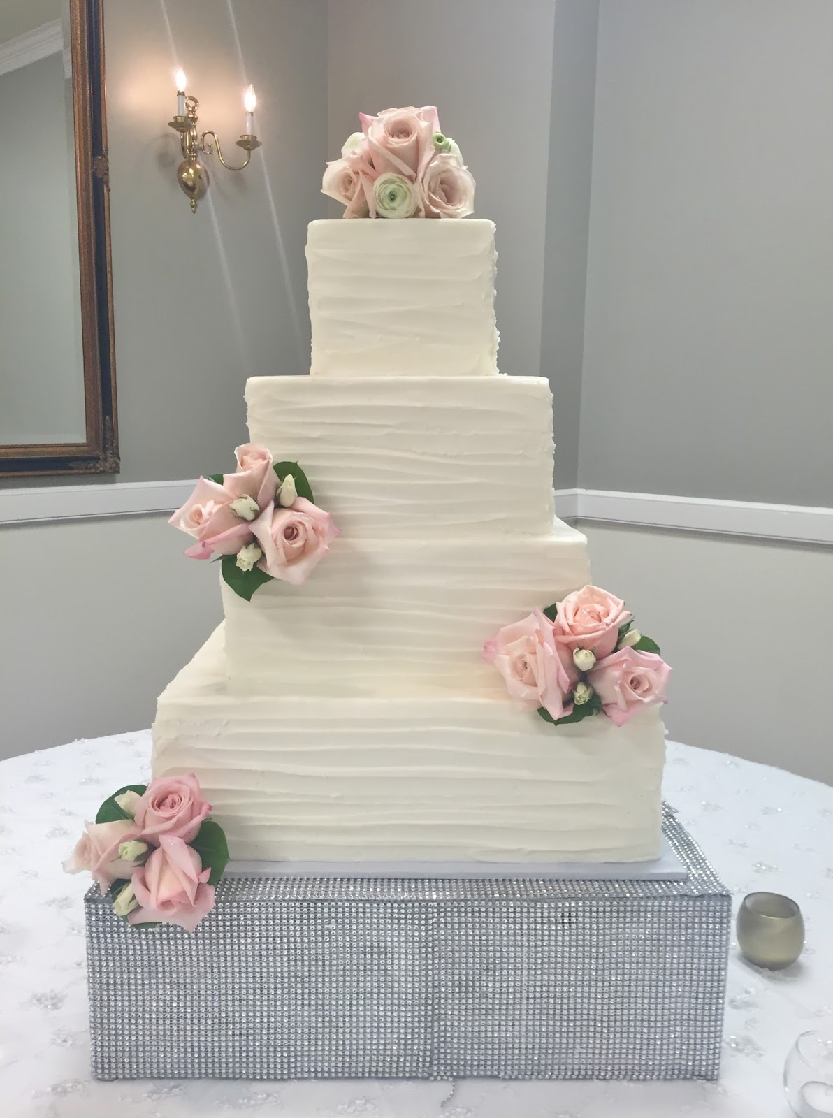 Textured Buttercream Wedding Cake.