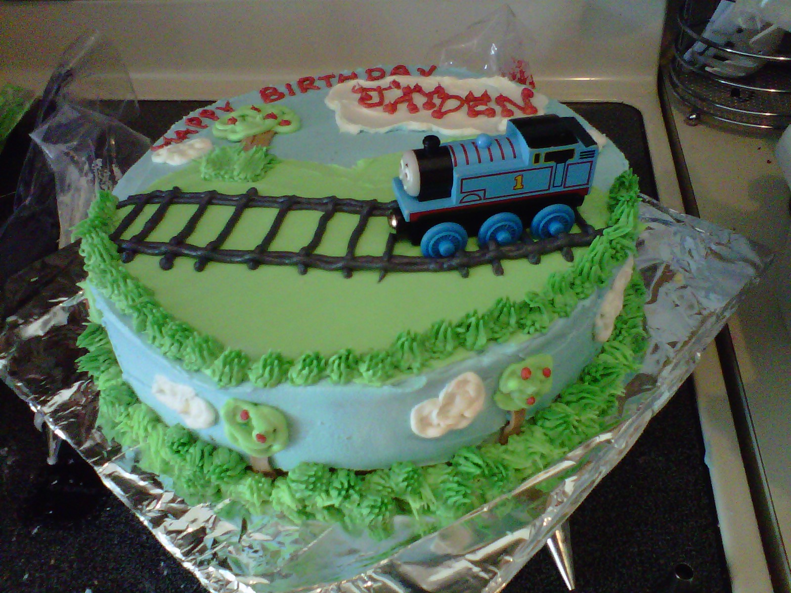 Thomas the Tank Engine Birthday Sheet Cake