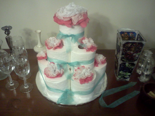 Toilet Paper Cake