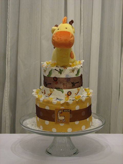 Two Tier Diaper Cakes for Boys