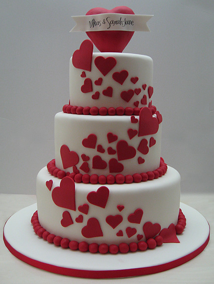 10 Photos of Beautiful Wedding Cakes For Valentine's Day