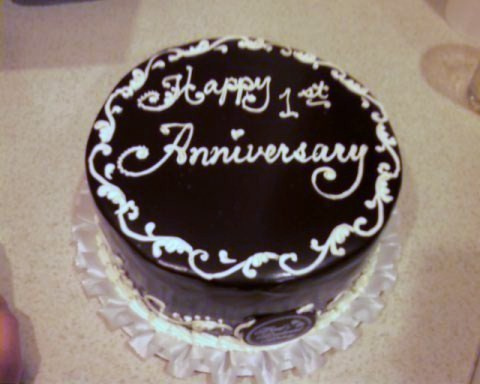 1st Wedding Anniversary Cake