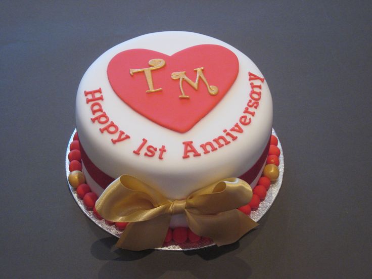 1st Wedding Anniversary Cake