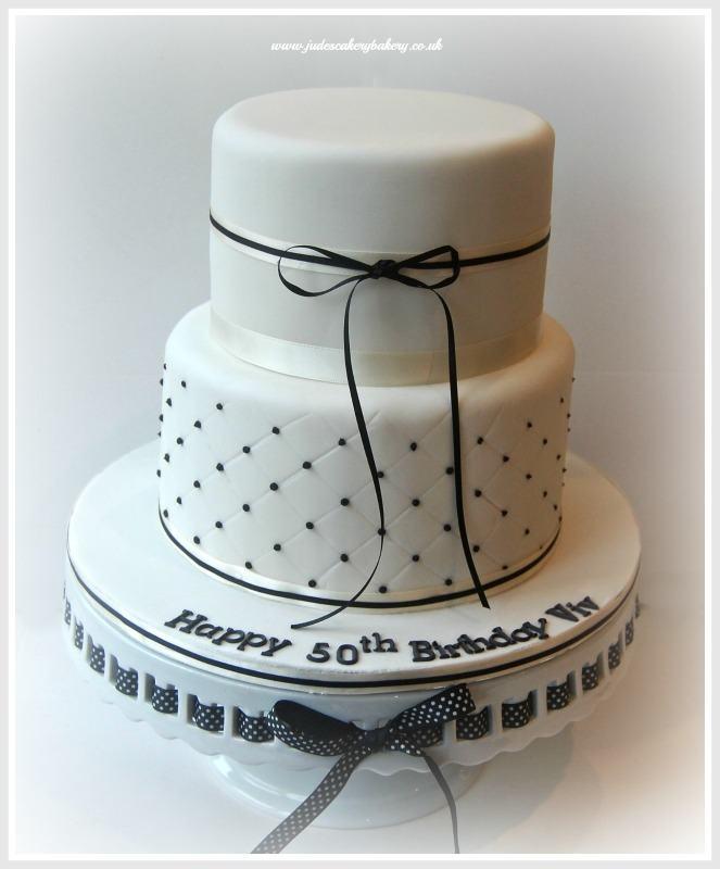 2 Tier 50th Birthday Cake