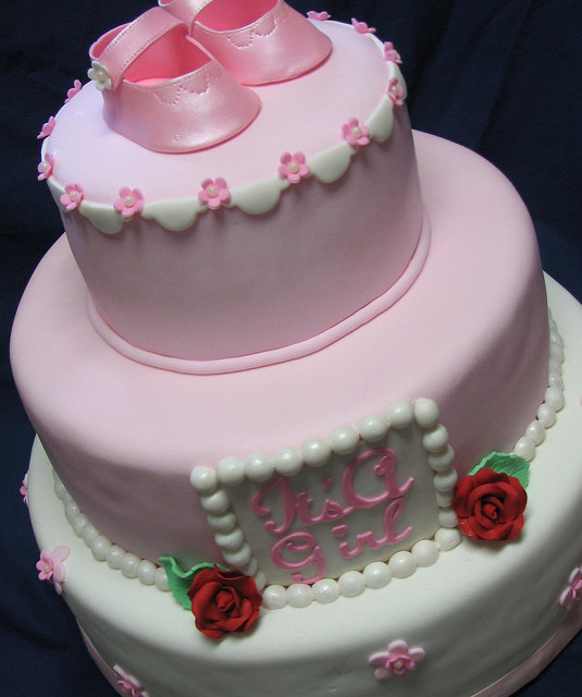 3 Tier Baby Shower Cake