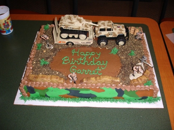 Army Camo Birthday Cake