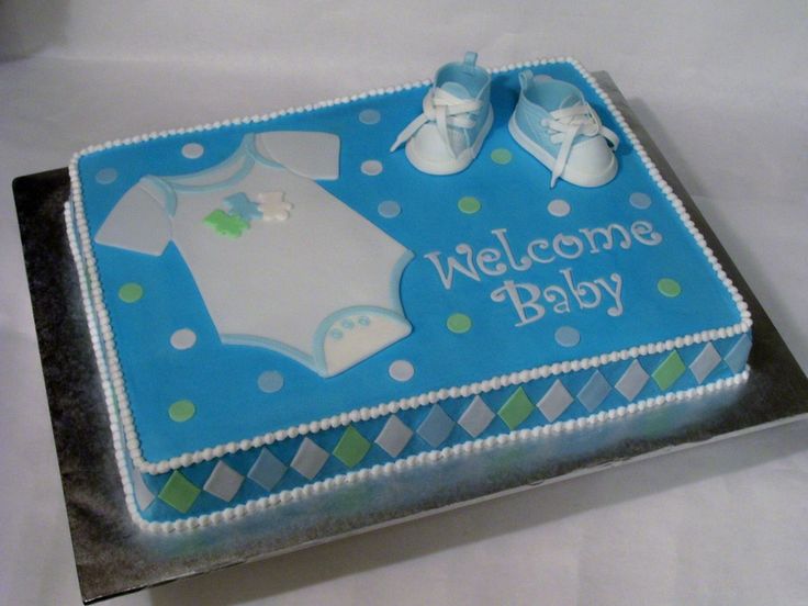 Baby Boy Baby Shower Sheet Cakes