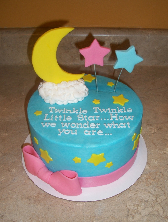 Baby Gender Reveal Cake Idea