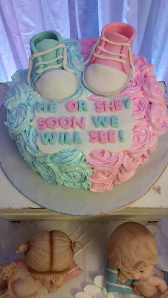 Baby Gender Reveal Cake Idea