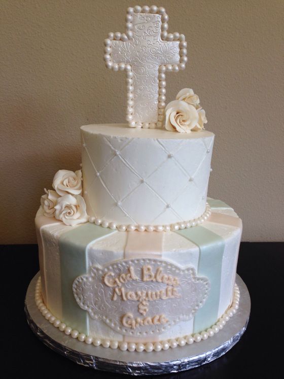 Baptism Christening Cake for Girl